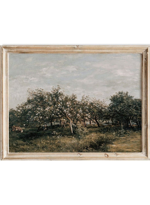 "Apple Blossoms" Art Print_Sugar & Canvas_Charles-Francois Daubigny