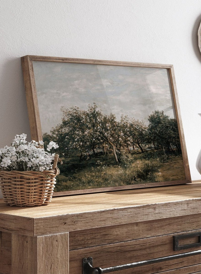 "Apple Blossoms" Art Print_Sugar & Canvas_Charles-Francois Daubigny
