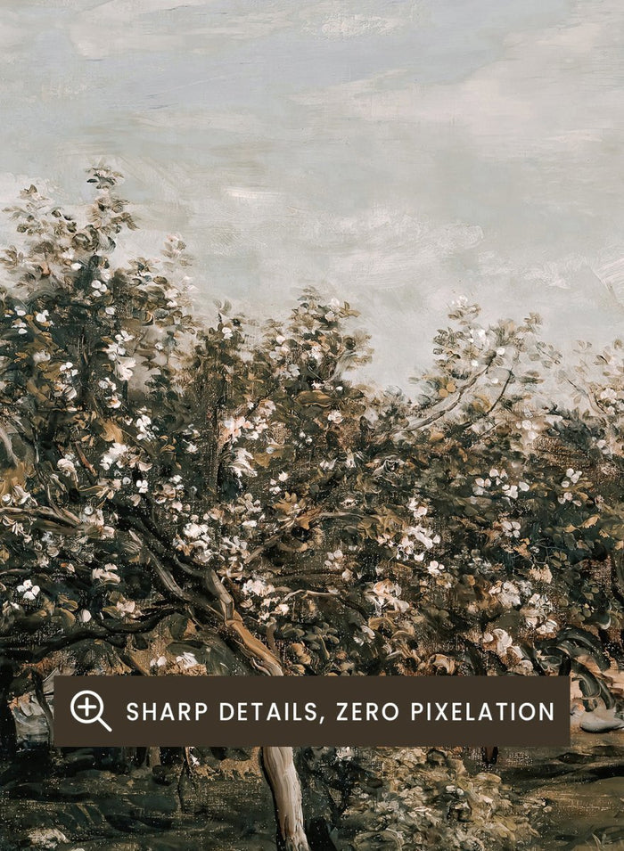 "Apple Blossoms" Art Print_Sugar & Canvas_Charles-Francois Daubigny