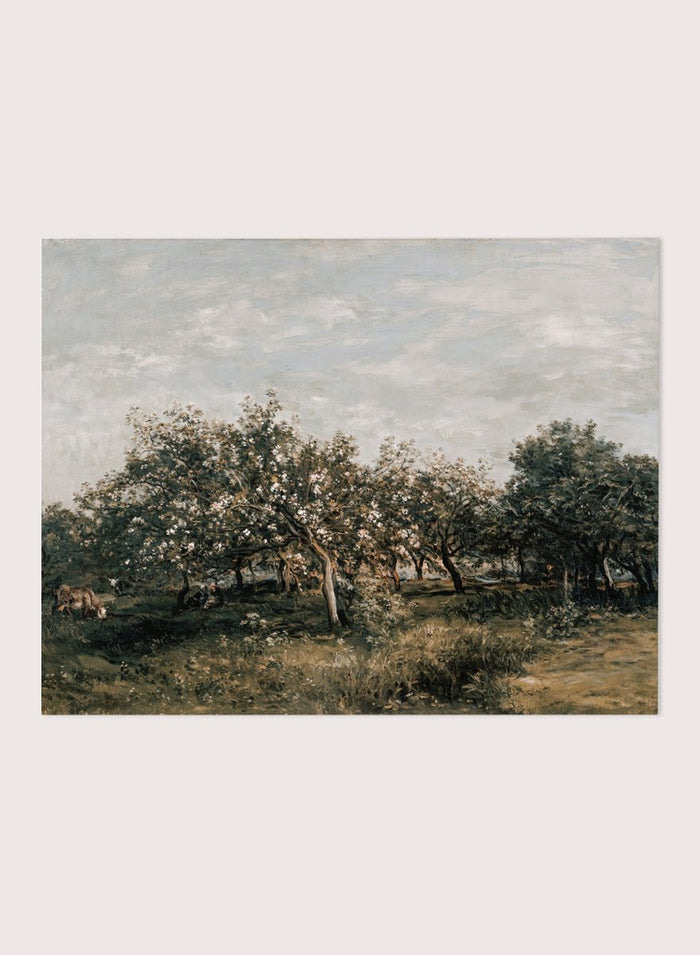 "Apple Blossoms" Art Print_Sugar & Canvas_Charles-Francois Daubigny