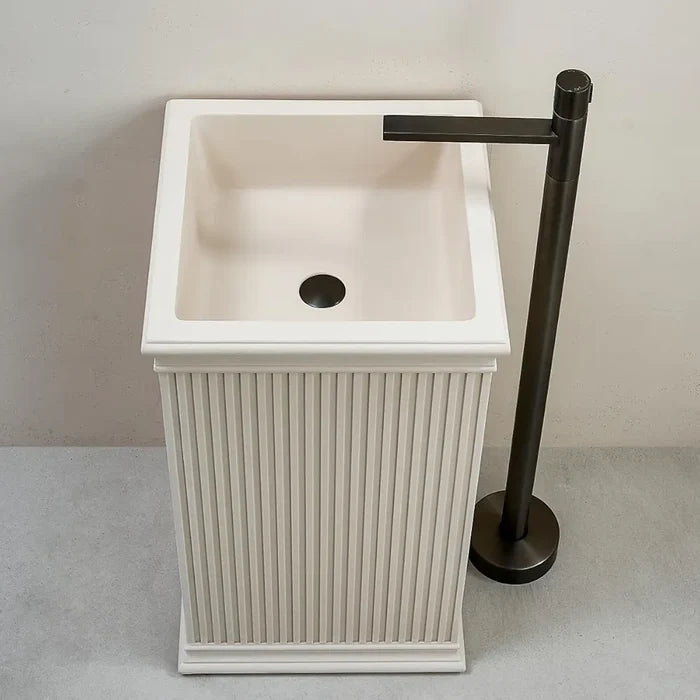 Artificial Stone Pedestal Wash Basin - Model 003