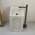 Artificial Stone Pedestal Wash Basin - Model 006