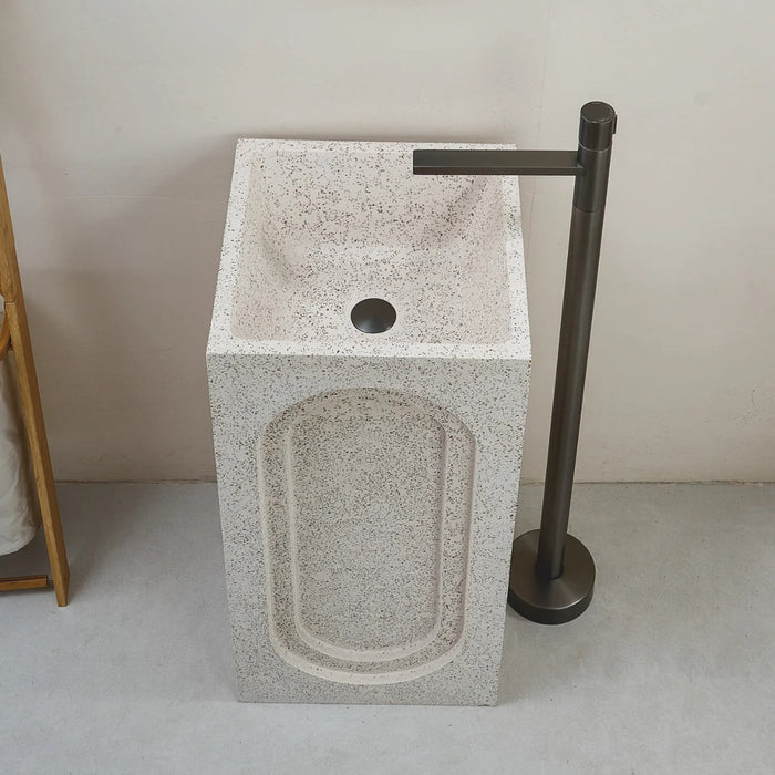 Artificial Stone Pedestal Wash Basin - Model 006