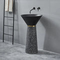 Artificial Stone Pedestal Wash Basin - Model 008