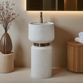 Artificial Stone Pedestal Wash Basin - Model 009