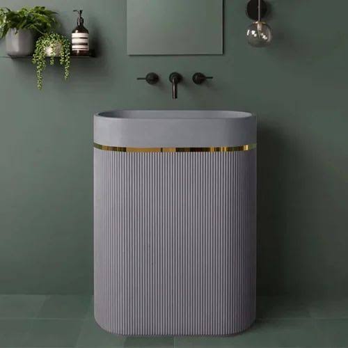 Artificial Stone Pedestal Wash Basin - Model 010