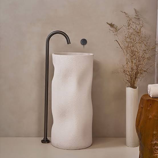 Artificial Stone Pedestal Wash Basin - Model 010