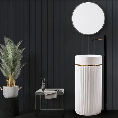 Artificial Stone Pedestal Wash Basin - Model 012