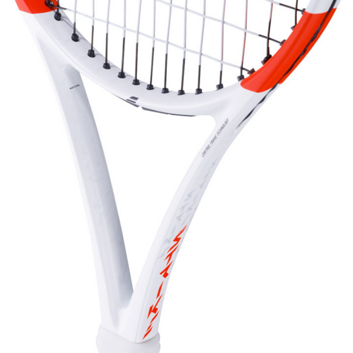 Babolat 2024 Pure Strike 100 Tennis Racquet - White/Red