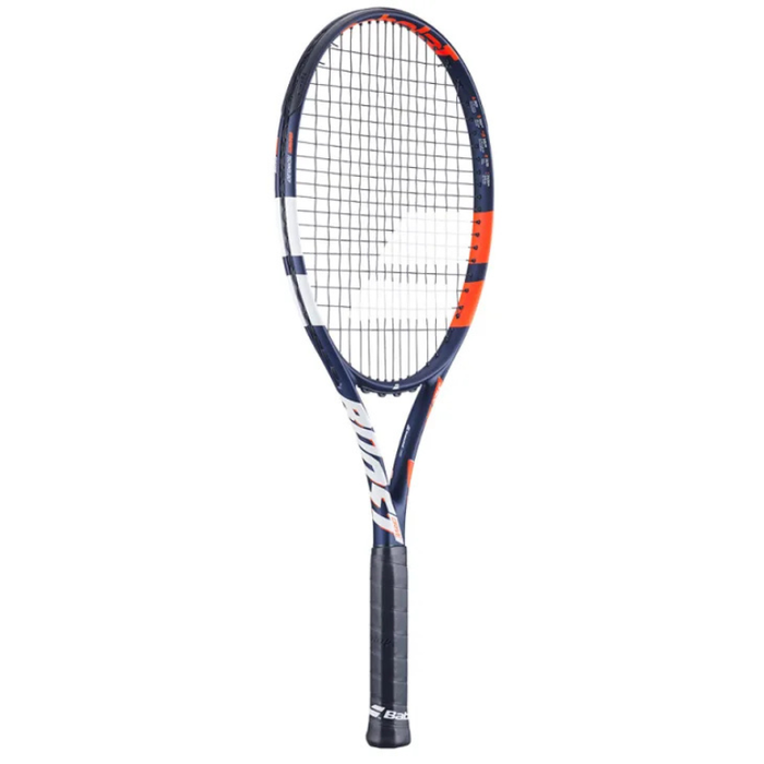 Babolat 2025 Boost Drive Strung Tennis Racquet - Navy/Orange/White