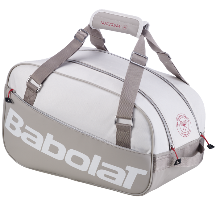Babolat 2026 Court S Wimbledon Tennis Duffle Bag - White/Ivory