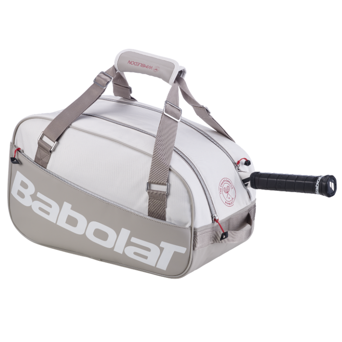 Babolat 2026 Court S Wimbledon Tennis Duffle Bag - White/Ivory
