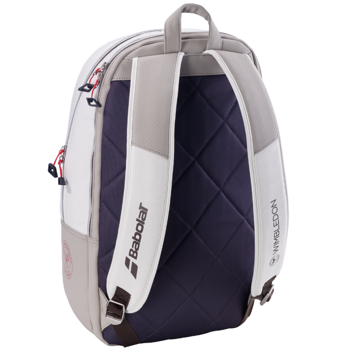 Babolat 2026 Pure Lite Wimbledon Tennis Backpack - White/Ivory
