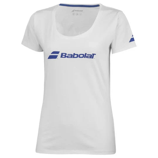 Babolat Exercise Girl Tee 1000 - White/White