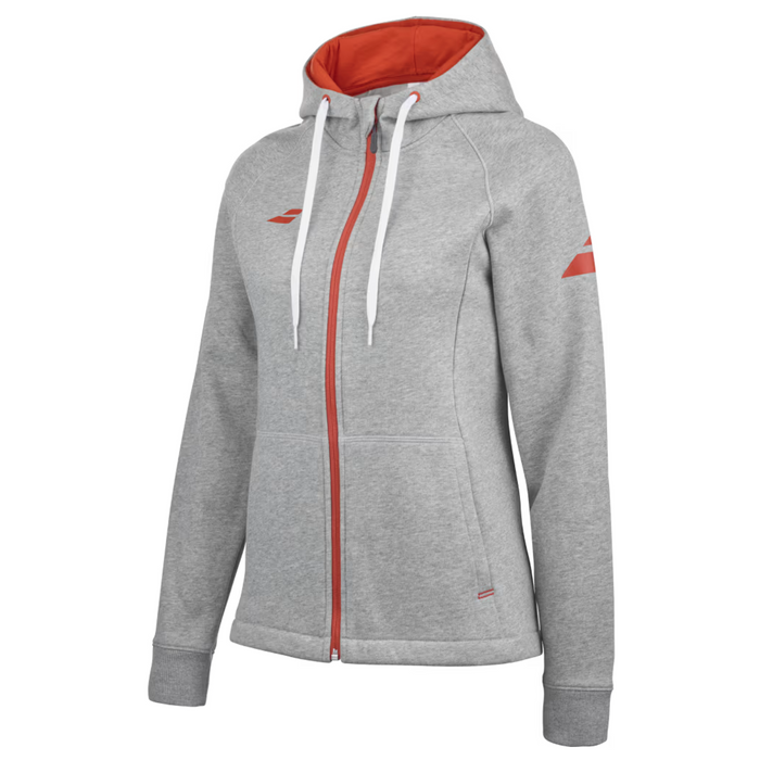 Babolat Exercise Women Hood Jacket 3002 - High Rise Heather