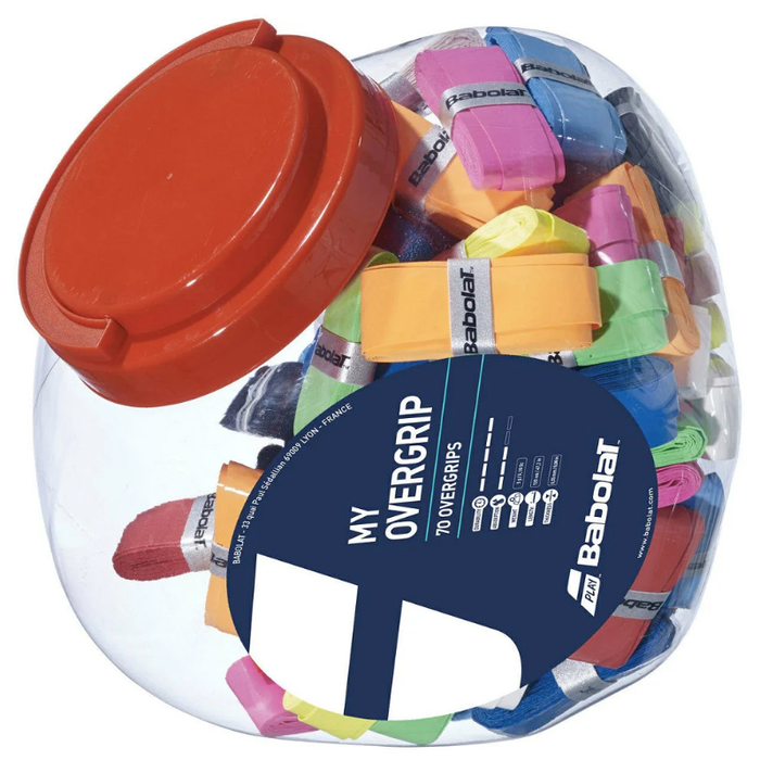 Babolat My Grip Overgrip Jar - 70 Pack