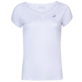 Babolat Play Cap Sleeve Girls Top - White/White