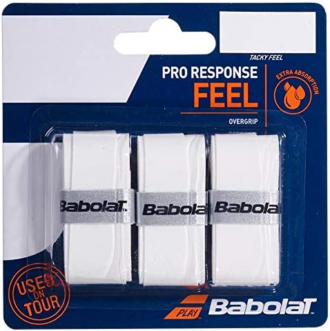 Babolat Pro Response Feel Overgrip 3 Pack - White