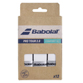 Babolat PRO TOUR 2.0 Overgrip 12 Pack - White