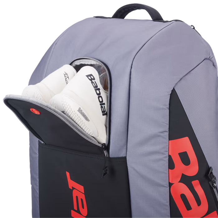 Babolat Pure Strike 9 Racquet Tennis Bag - Carbon Gray/Neon Red