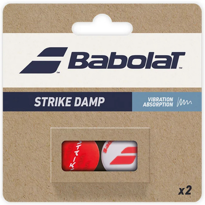 Babolat Strike Dampener 2 Pack - Fluro Red/White