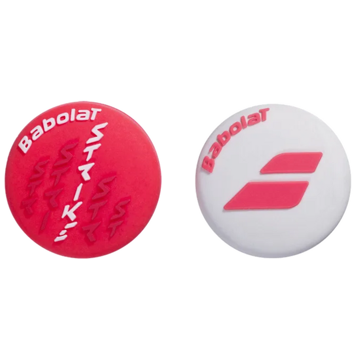 Babolat Strike Dampener 2 Pack - Fluro Red/White
