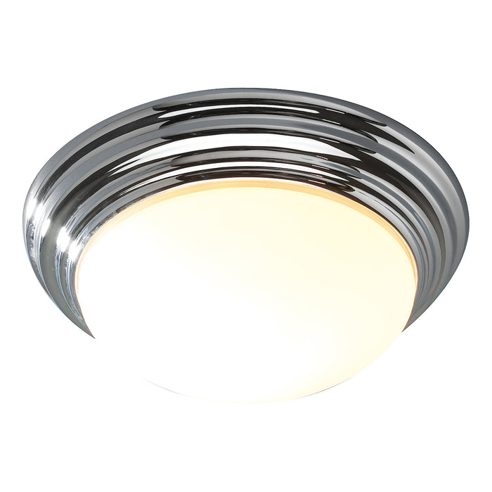 Barclay Small Bathroom Flush Polished Chrome Opal Glass IP44<br>Polished Chrome