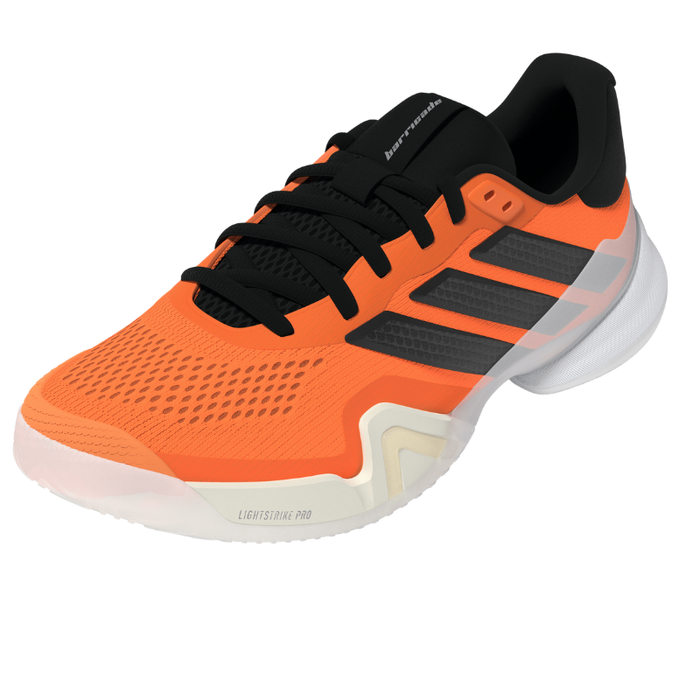 Adidas Barricade 14 Mens Tennis Shoes - Ultra Orange/Core Black/Purple Orange Accent