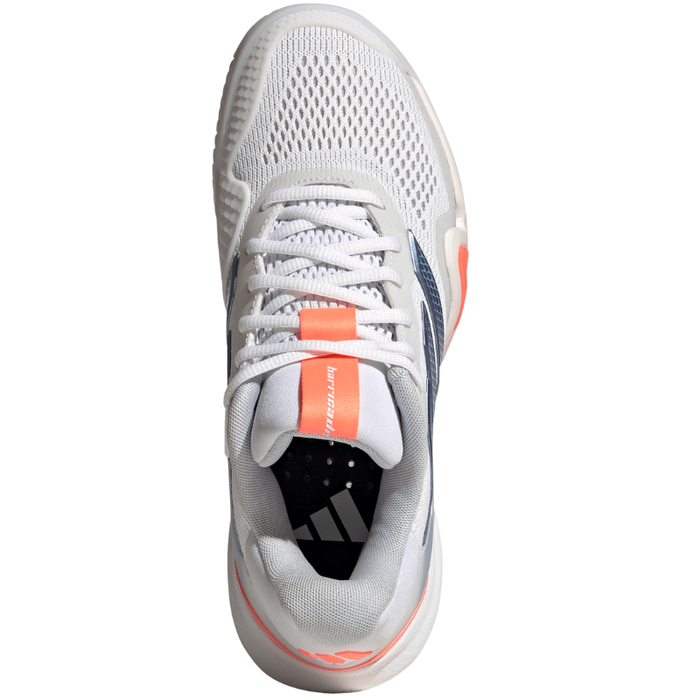 Adidas Barricade 14 Womens Tennis Shoes - Footwear White/Halo Blue/Beam Orange