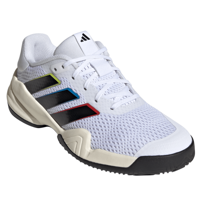 Adidas Barricade K Junior Tennis Shoes - Footware White/Core Black