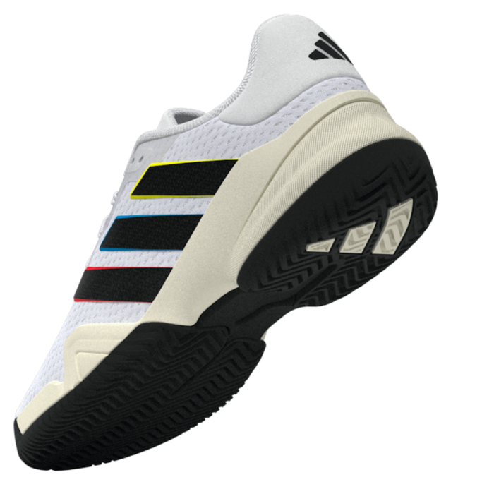 Adidas Barricade K Junior Tennis Shoes - Footware White/Core Black