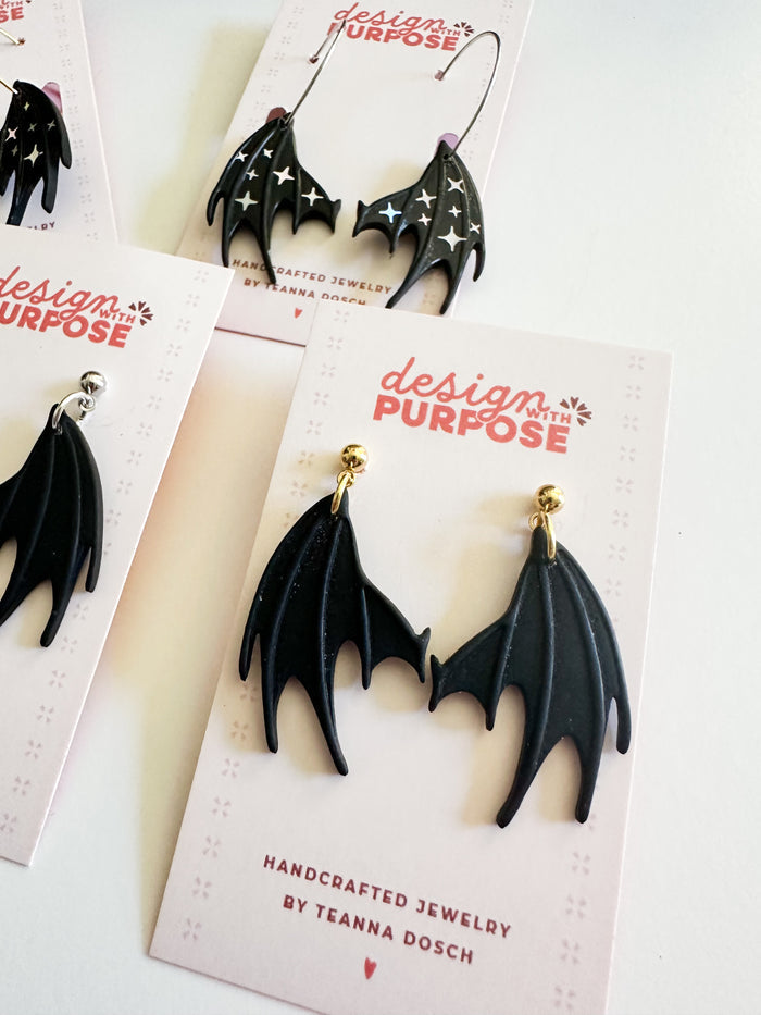 Bat Wing Earrings