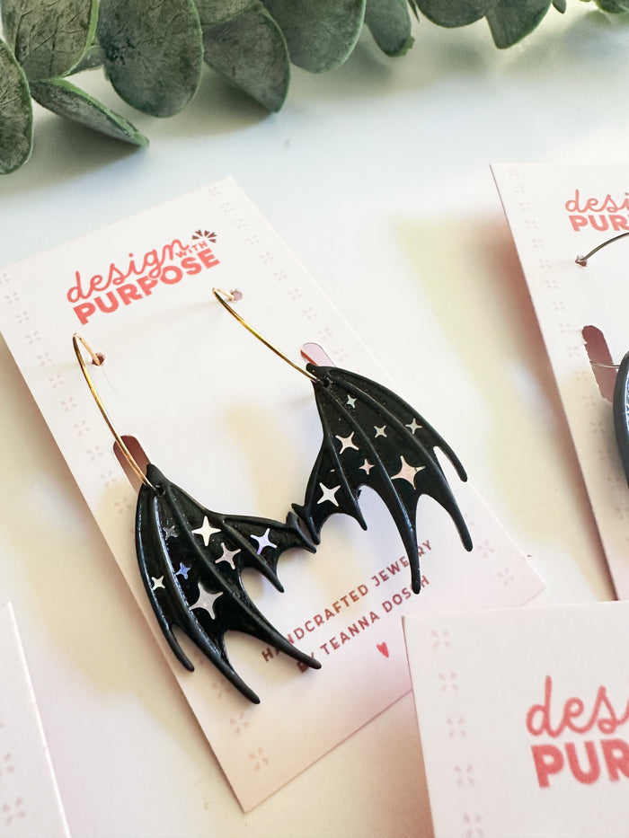 Bat Wing Earrings