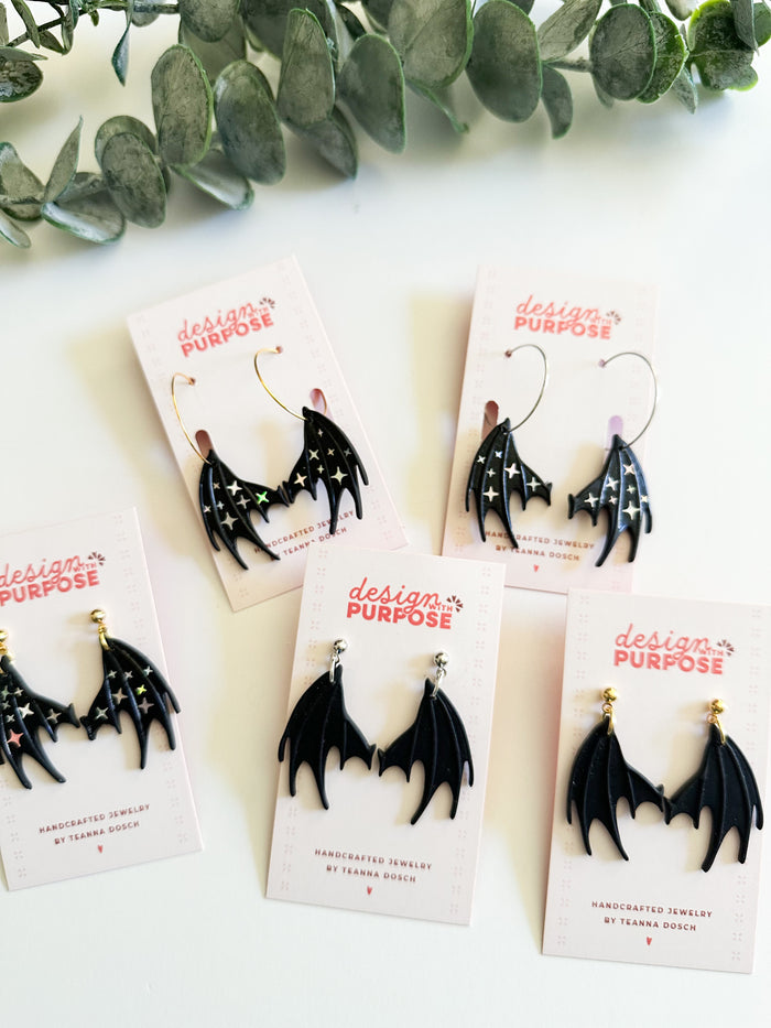 Bat Wing Earrings
