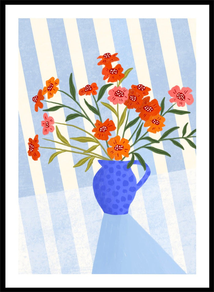 Bea Müller - Cheerful Floral Pitcher Art Print_Sugar & Canvas_Bea Müller