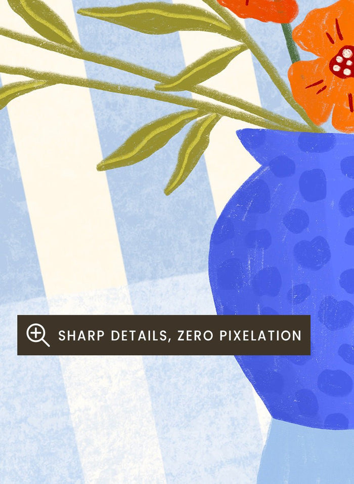 Bea Müller - Cheerful Floral Pitcher Art Print_Sugar & Canvas_Bea Müller