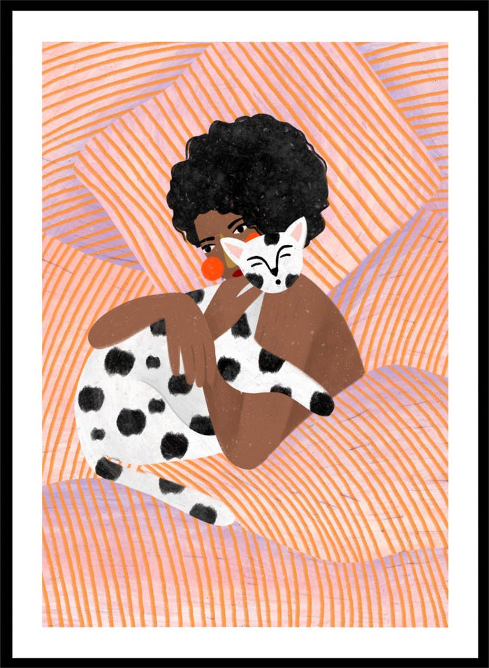 Bea Müller - Cozy Cat Cuddles Art Print_Sugar & Canvas_Bea Müller