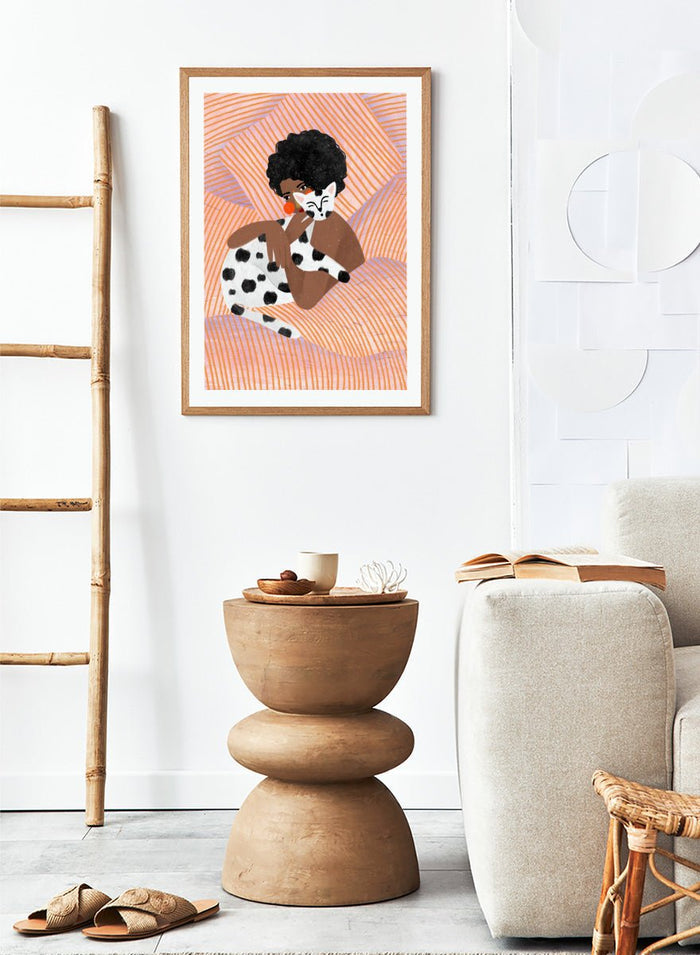 Bea Müller - Cozy Cat Cuddles Art Print_Sugar & Canvas_Bea Müller
