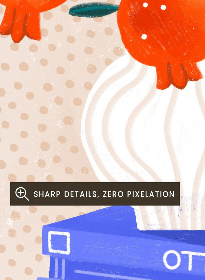 Bea Müller - Cozy Tabletop Pomegranates Art Print_Sugar & Canvas_Bea Müller