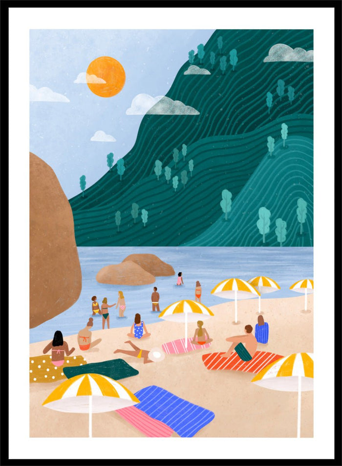 Bea Müller - Relaxing Mountain Beach Art Print_Sugar & Canvas_Bea Müller