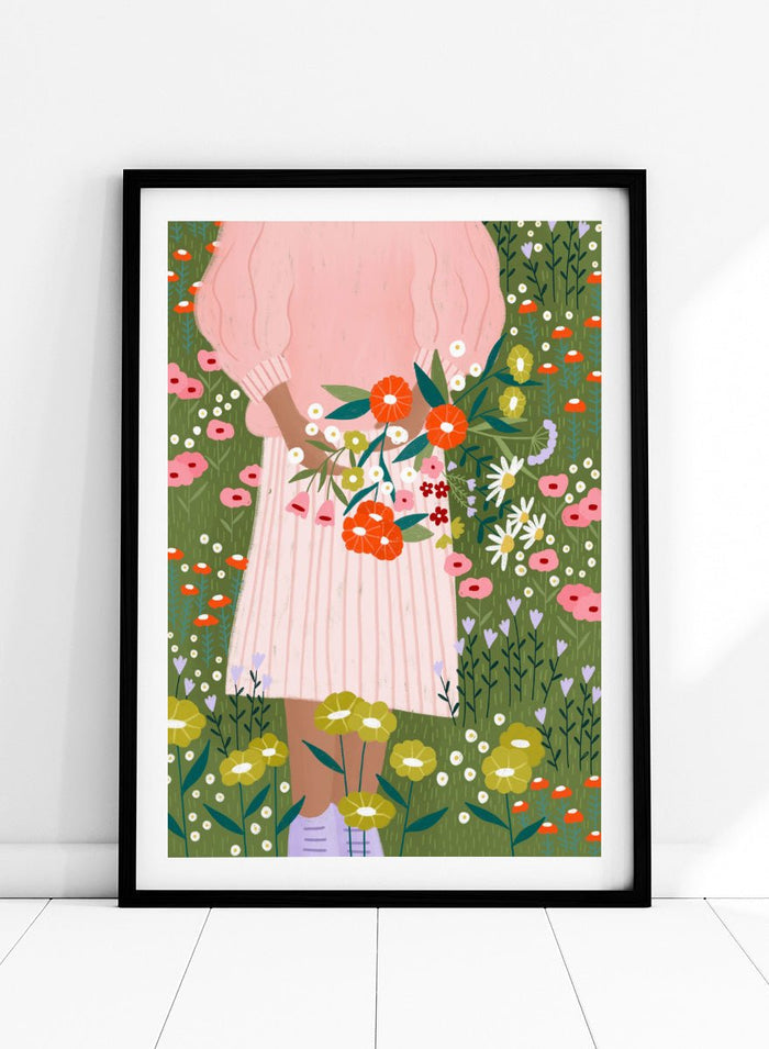 Bea Müller - Secret Garden Bouquet Art Print_Sugar & Canvas_Bea Müller
