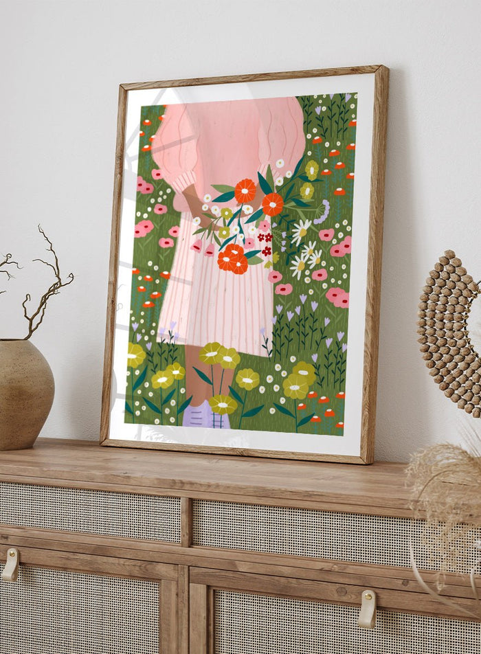 Bea Müller - Secret Garden Bouquet Art Print_Sugar & Canvas_Bea Müller