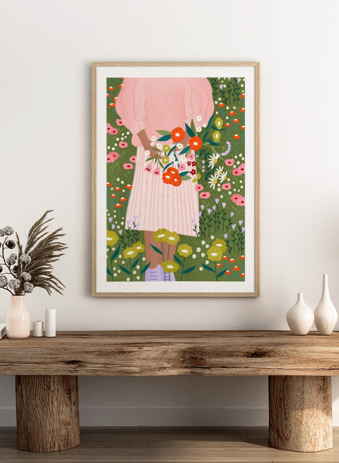 Bea Müller - Secret Garden Bouquet Art Print_Sugar & Canvas_Bea Müller