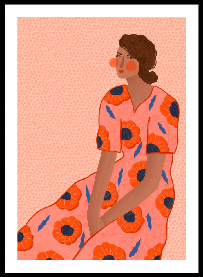 Bea Müller - Stylish Poppy Portrait Art Print_Sugar & Canvas_Bea Müller