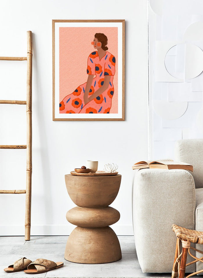 Bea Müller - Stylish Poppy Portrait Art Print_Sugar & Canvas_Bea Müller