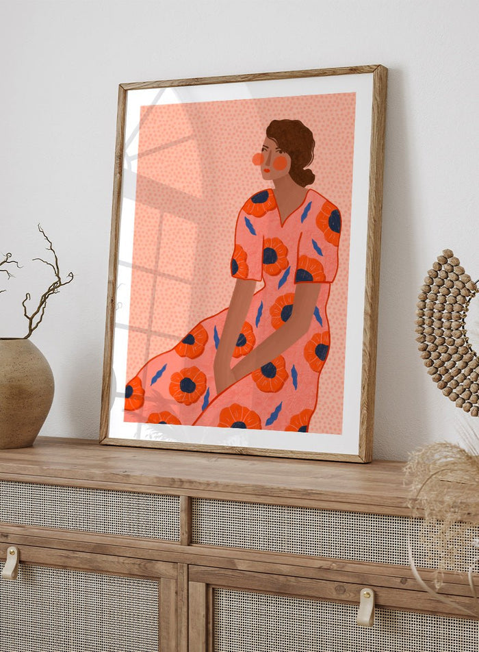 Bea Müller - Stylish Poppy Portrait Art Print_Sugar & Canvas_Bea Müller