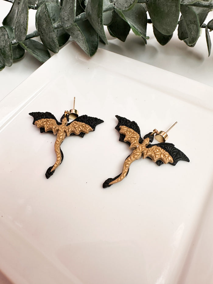 Black and Gold Layered Dragons