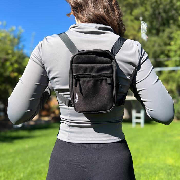 Black Bag With Tumbler Belt
