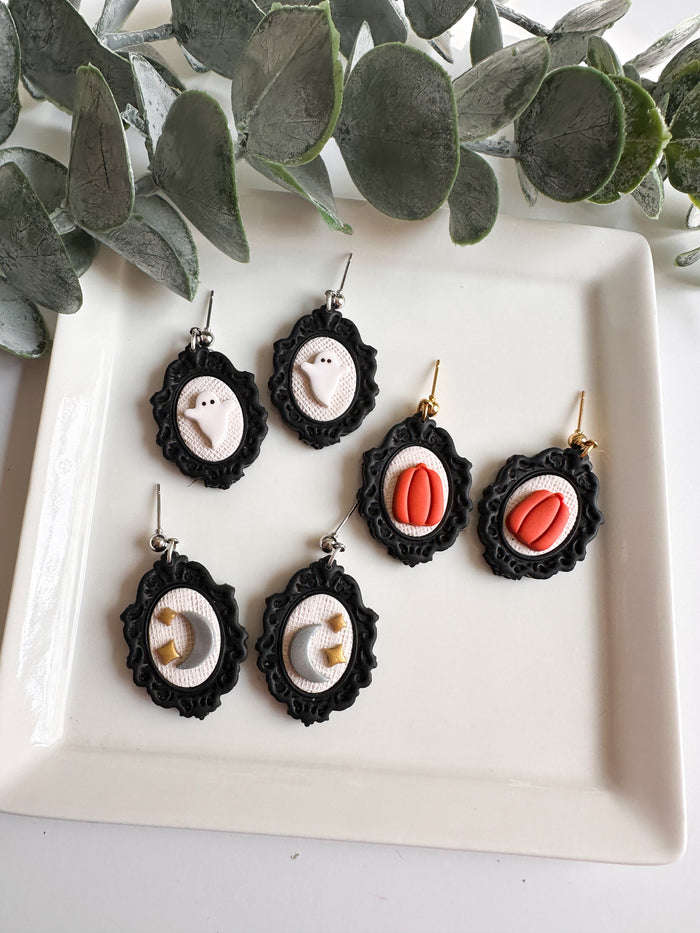Black Frame Earrings