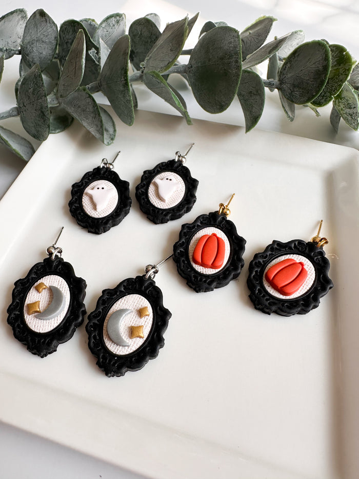 Black Frame Earrings